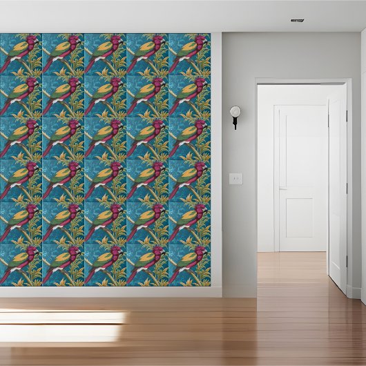 Chinoiserie Parrot Tile Fliese