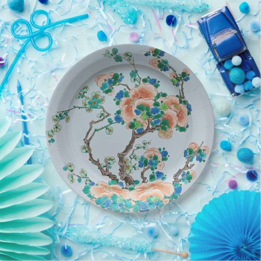 Chinoiserie Peach Blossom Imitate China Pappteller (Party)