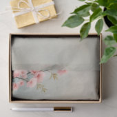 Chinoiserie Peacock Floral Pink Blossom Dekoupage Seidenpapier (Geschenk)