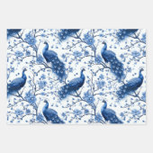 Chinoiserie Peacock Geschenkpapier Set (Vorderseite 2)