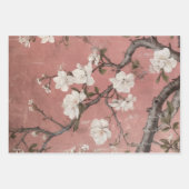 Chinoiserie Peacock mit dusty Rose und verblasstem Geschenkpapier Set (Vorderseite 2)
