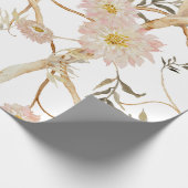 Chinoiserie Peony Floral Geschenkpapier (Ecke)
