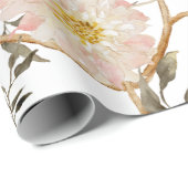 Chinoiserie Peony Floral Geschenkpapier (Rolleneckpunkt)