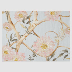 Chinoiserie Peony Floral Seidenpapier