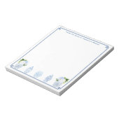 Chinoiserie Personalisiert Notizblock (Rotiert)