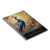 Chinoiserie Pfau-Spiralblock Notizblock (Rechte Seite)