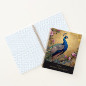 Chinoiserie Pfau-Spiralblock Notizblock (Innenseite)