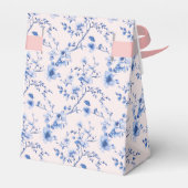 Chinoiserie Pink & Blue Bridal Tee Geschenkschachtel (Rückseite)