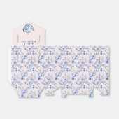 Chinoiserie Pink & Blue Bridal Tee Geschenkschachtel (Ungefaltet)