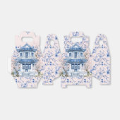 Chinoiserie Pink & Blue Pagoda Bridal Tee Geschenkschachtel (Ungefaltet)
