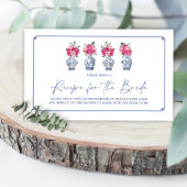 Chinoiserie Porzellan Brautparty Rezept Begleitkarte