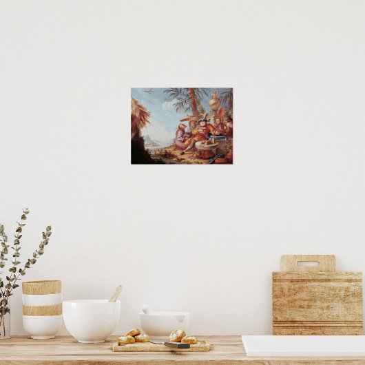 Chinoiserie Poster (Küche)