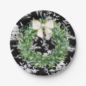 Chinoiserie Preppy Pappteller (Vorderseite)