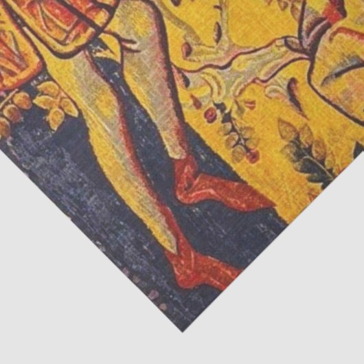 Chinoiserie Red Blue Decoupage Seidenpapier (Ausschnitt)