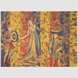 Chinoiserie Red Blue Decoupage Seidenpapier