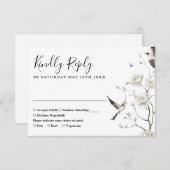 Chinoiserie Rodelbahn mit Aussicht RSVP Karte (Vorne/Hinten)