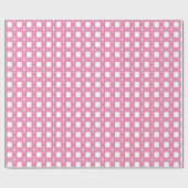Chinoiserie-Rohrgitter in Rosa Geschenkpapier (Flach)