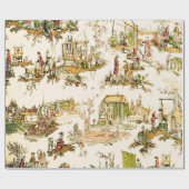 Chinoiserie Rustikale Decoupage Geschenkpapier (Flach)