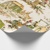 Chinoiserie Rustikale Decoupage Geschenkpapier (Ecke)
