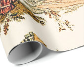 Chinoiserie Rustikale Decoupage Geschenkpapier (Rolleneckpunkt)