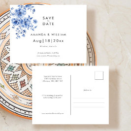 Chinoiserie Save the Date Postkarte