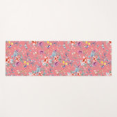 Chinoiserie Schmetterlinge, Blume Lachs rosa Yogamatte (Vorderseite (Horizontal))