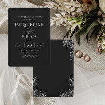 Chinoiserie Schwarz Elegant Keine Eltern Hochzeit