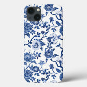 Chinoiserie Shades of Blue Case-Mate iPhone Hülle (Rückseite)