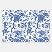 Chinoiserie Shades of Blue Geschenkpapier Set (Vorderseite 3)