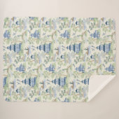 Chinoiserie Sherpadecke (Vorderseite (Horizontal))