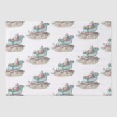 Chinoiserie Sleigh am Strand Seidenpapier (Vorderseite)