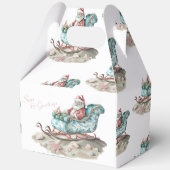 Chinoiserie Sleigh am Strand weiß Geschenkschachtel (Vorderseite)