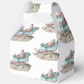 Chinoiserie Sleigh am Strand weiß Geschenkschachtel (Rückseite)