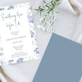 Chinoiserie Something Blue Brautparty Einladung