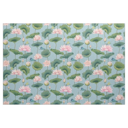 Chinoiserie Stil Lotus und Libelle Stoff (Yard (91,4 cm))