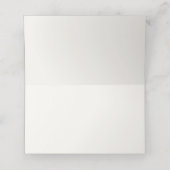 Chinoiserie Style Peacock Thema Klappte Platzkarte (Innenseite Aufgefaltet)