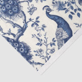 Chinoiserie Style Peacock Themenpapier Seidenpapier (Ausschnitt)