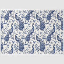 Chinoiserie Style Peacock Themenpapier