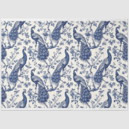 Chinoiserie Style Peacock Themenpapier Seidenpapier