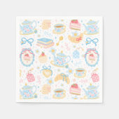Chinoiserie Teatime Muster Serviette (Vorderseite)