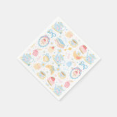 Chinoiserie Teatime Muster Serviette (Ecke)