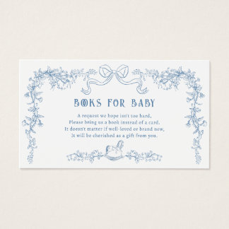 Chinoiserie Toile Books for Baby Enclosure Card