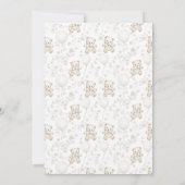 Chinoiserie Toile de Jouy Bear Babydusche Einladung (Rückseite)