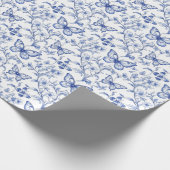 Chinoiserie Toile De Jouy Pattern Geschenkpapier (Ecke)
