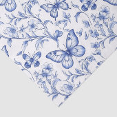 Chinoiserie Toile De Jouy Pattern Seidenpapier (Ausschnitt)