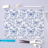 Chinoiserie Toile De Jouy Pattern Seidenpapier (Handwerk)