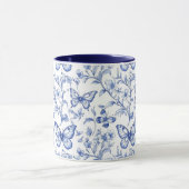 Chinoiserie Toile De Jouy Pattern Tasse (Zentrum)
