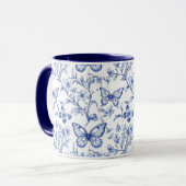 Chinoiserie Toile De Jouy Pattern Tasse (Vorderseite Links)
