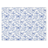 Chinoiserie Toile De Jouy Pattern Tischdecke (Vorderseite (Horizontal))