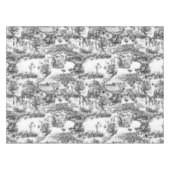 Chinoiserie toile schwarz-weiß     tischdecke (Vorderseite (Horizontal))
